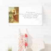 Eerste communiqué banner: Eucharistisch in alles Spandoek (Insitu)