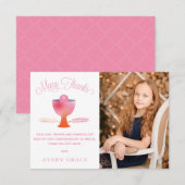 Eerste communiqué Bedankt, Gepersonaliseerd, eenvo Bedankkaart (Voorkant / Achterkant)