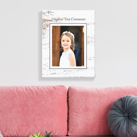 Eerste communiqué dag! Aangepaste fotocanvas Canvas Afdruk (Insitu (Woonkamer))