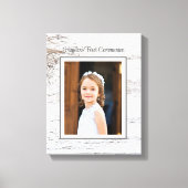 Eerste communiqué dag! Aangepaste fotocanvas Canvas Afdruk (Voorkant)