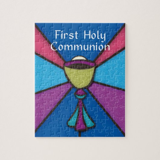 Eerste communiqué Gefeliciteerd en zegeningen Legpuzzel (Verticaal)