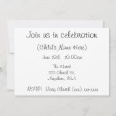 Eerste communiqué (Girl) Kaart (Achterkant)