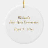 Eerste communiqué keramisch ornament (Achterkant)