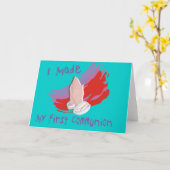 Eerste communiqué Kinderbroeken en -cadeautjes Kaart (Gele Bloem)