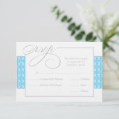 Eerste communiqué of Baptisme RSVP  | Blauw (Staand voorkant)