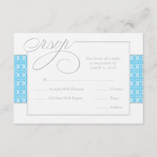 Eerste communiqué of Baptisme RSVP Blauw Kaartje
