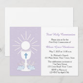 Eerste communiqué-rijst, Lila Kaart (Voorkant / Achterkant)