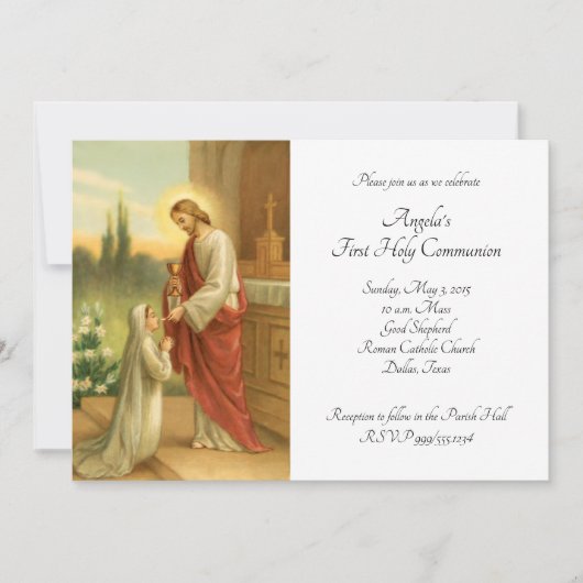 Eerste communiqué Uitnodiging: Eucharistisch in al Kaart (Voorkant)