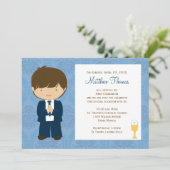 Eerste communiqué Uitnodiging voor Jongen (Staand voorkant)