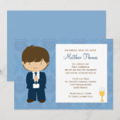 Eerste communiqué Uitnodiging voor Jongen (Voorkant / Achterkant)