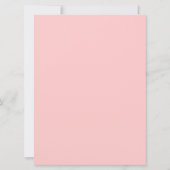 Eerste communiqué van Girl - Roze & Modern Kaart (Achterkant)