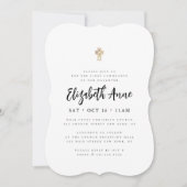 Eerste communiqué voor haar moderne minimalistisch kaart (Voorkant)