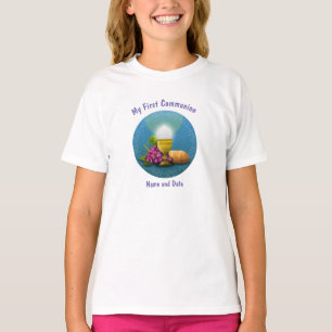 Eerste communistische gift Girls boys Eucharist ge T-shirt