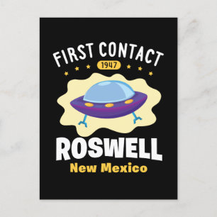 Eerste contactpersoon Roswell New Mexico Alien UFO Briefkaart