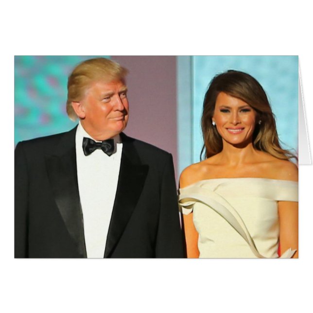 Eerste Couple Donald en Melania Trump Inauguration (Voorkant Horizontaal)