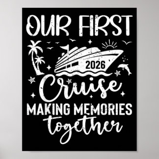 Eerste cruise 2026 Samen Familiereis Matching Poster