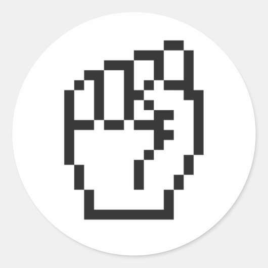 Eerste cursor ronde sticker (Voorkant)