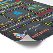 Eerste dag Kindergarten Sign BOY, Poster van het b (Hoek)