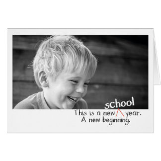 Eerste dag terug naar schoolfotokaarten