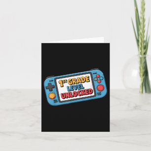 Eerste dag van de 1e klas level ontgrendeld gamen kaart