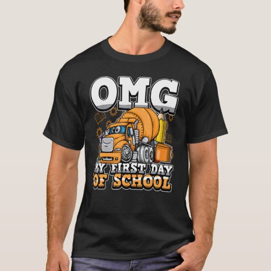 Eerste dag van de bouw van de jonge Mengsel T T-shirt (Voorkant)