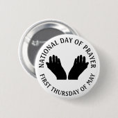 Eerste dag van de Button van de religieuze feestda (Voorkant /achterkant)