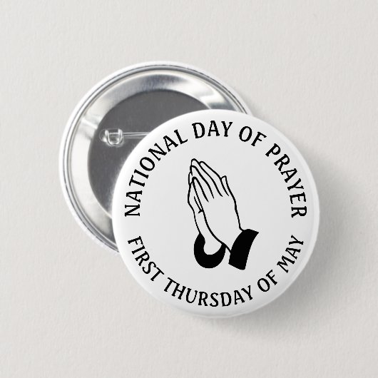 Eerste dag van de Button van de religieuze feestda (Voorkant /achterkant)