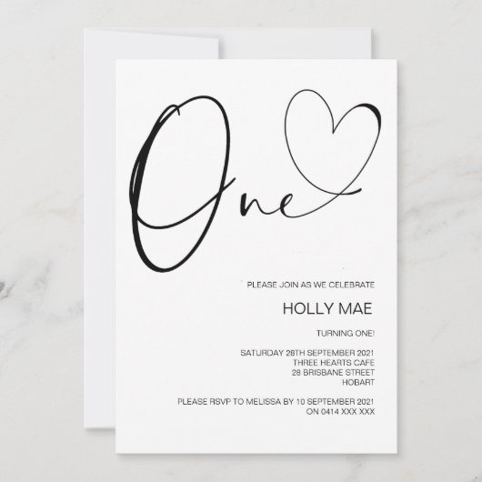 Eerste dag van de eerste dag van de kerst kaart (Voorkant)