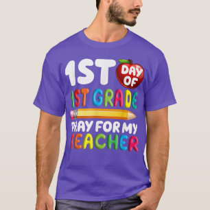Eerste dag van de eerste graad voor mijn leraar te t-shirt
