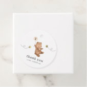 Eerste dag van de honingbijendag Beer Bedankjes Labels (In situ)