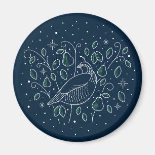 Eerste dag van de kerstmaas magneet