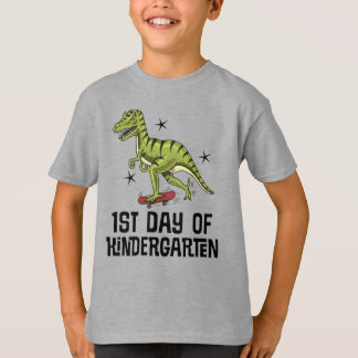 Eerste dag van de Kindergarten Dinosaur T-shirt