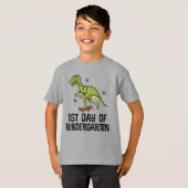 Eerste dag van de Kindergarten Dinosaur T-shirt (Voorkant volledig)