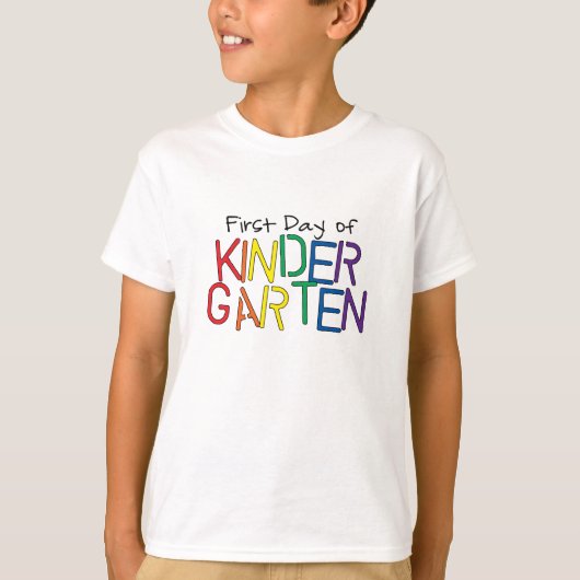 Eerste dag van de Kindergarten T-shirt (Voorkant)