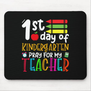 Eerste dag van de kindertuin voor mijn leraar teru muismat