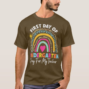 Eerste dag van de kindertuin voor mijn leraar teru t-shirt