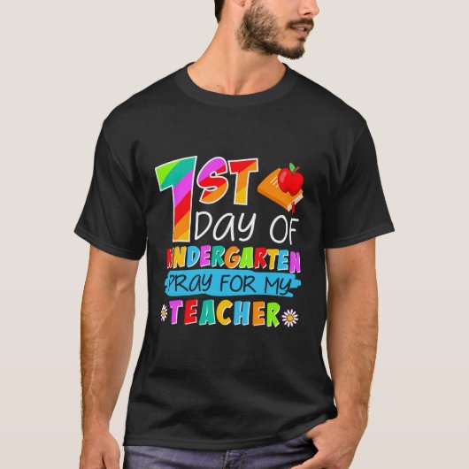 Eerste dag van de kindertuin voor mijn leraar teru t-shirt (Voorkant)