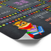 Eerste dag van de kleutergebarentaal, karton poster (Hoek)