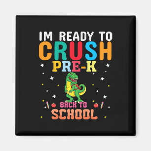 Eerste dag van de kleuters Prek Boys Back to Schoo Magneet