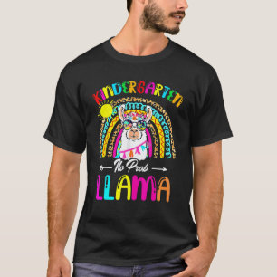 Eerste dag van de kleuterschool Geen probleem lama T-shirt