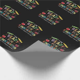 Eerste dag van de kleuterschool leuk terug naar sc cadeaupapier