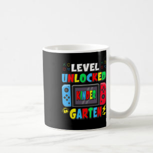 Eerste dag van de kleuterschool niveau ontgrendeld koffiemok