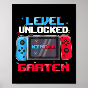 Eerste dag van de kleuterschool Niveau ontgrendeld Poster