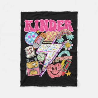 Eerste dag van de kleuterschool terug naar school fleece deken