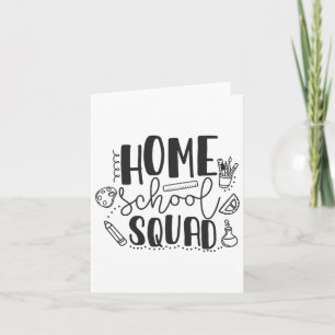 Eerste dag van de leraar Homeschool Squad op schoo Kaart