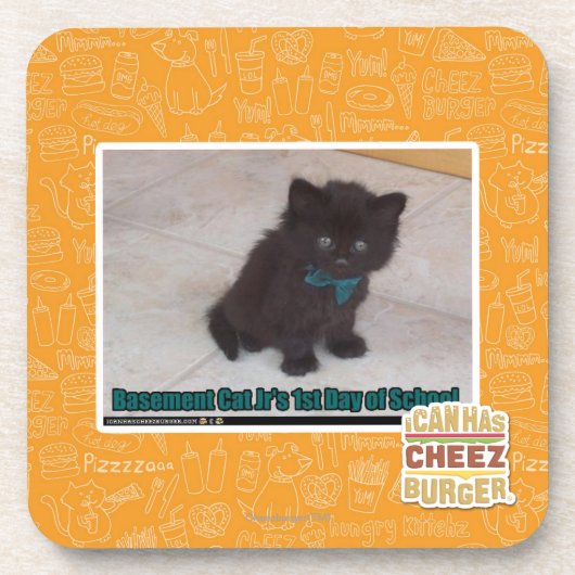 Eerste dag van de school bier onderzetter (Voorkant)