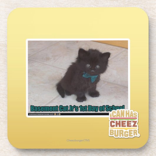 Eerste dag van de school bier onderzetter (Voorkant)