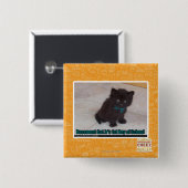 Eerste dag van de school vierkante button 5,1 cm (Voorkant /achterkant)