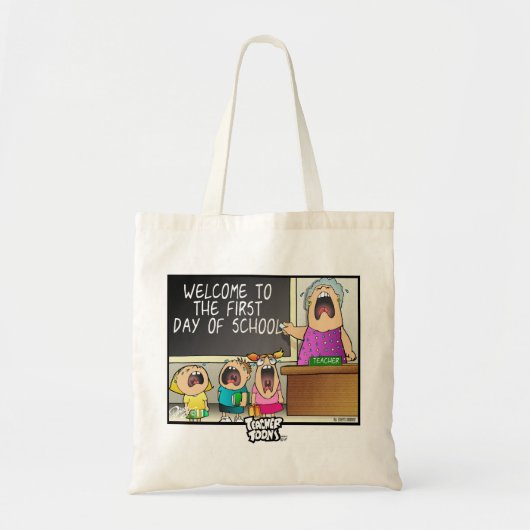 Eerste dag van de schooltas tote bag (Voorkant)