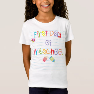 Eerste dag van de voorschoolse T-shirt
